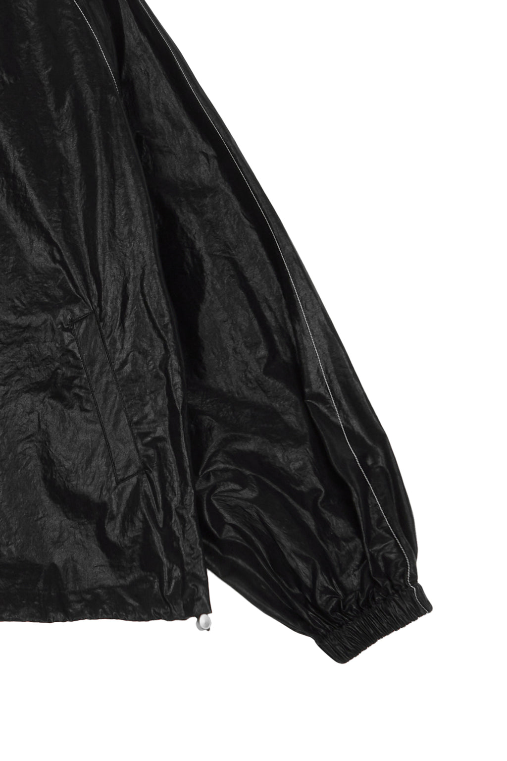 [matinkim] MATIN KIM LOGO COATING JUMPER IN BLACK