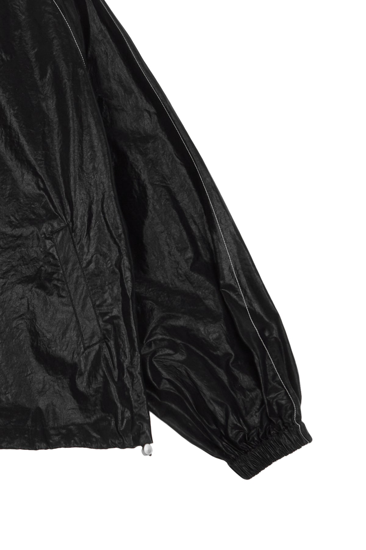 [matinkim] MATIN KIM LOGO COATING JUMPER IN BLACK