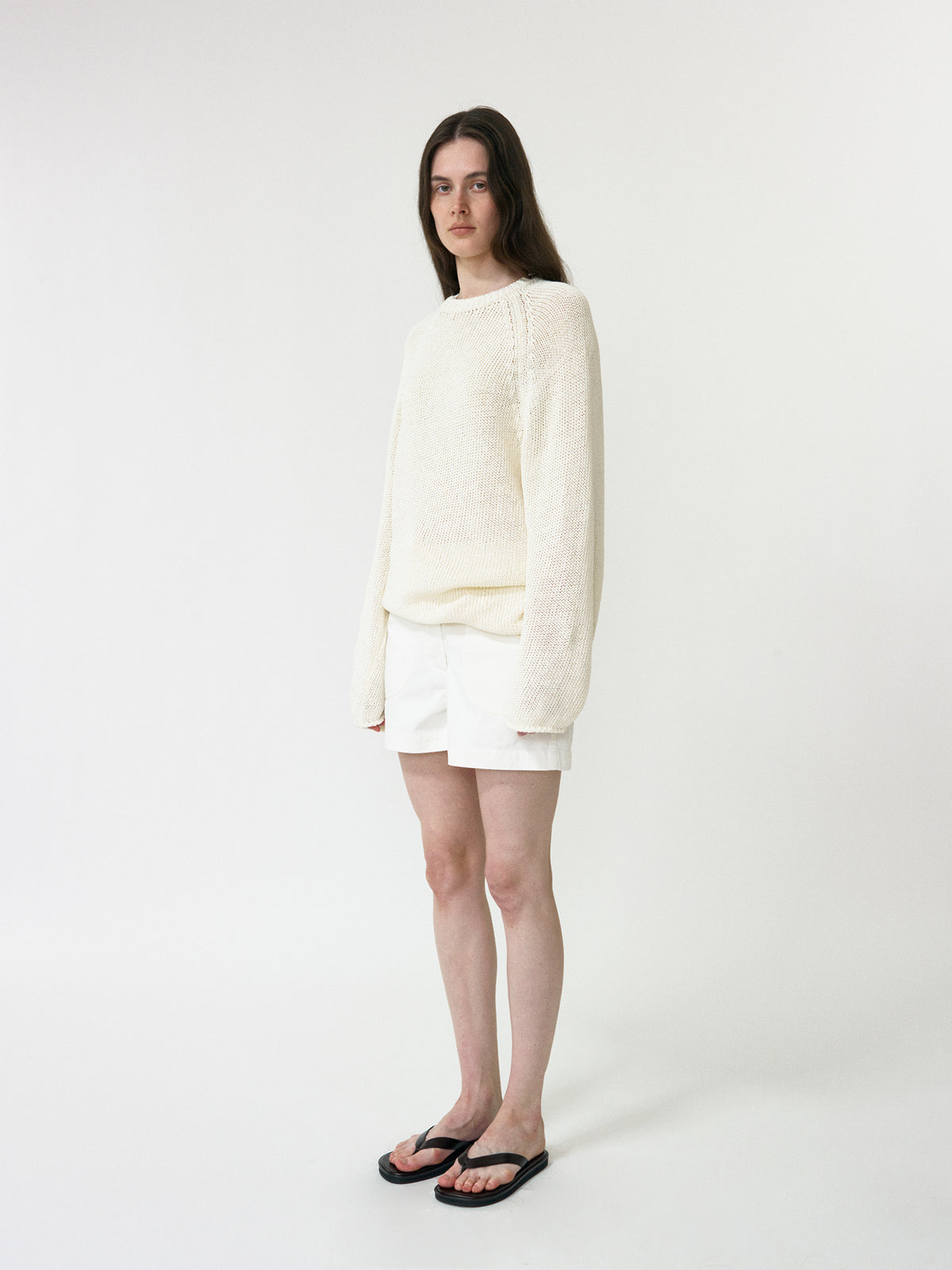 Nothing Written Paper loose fit pullover (Black)