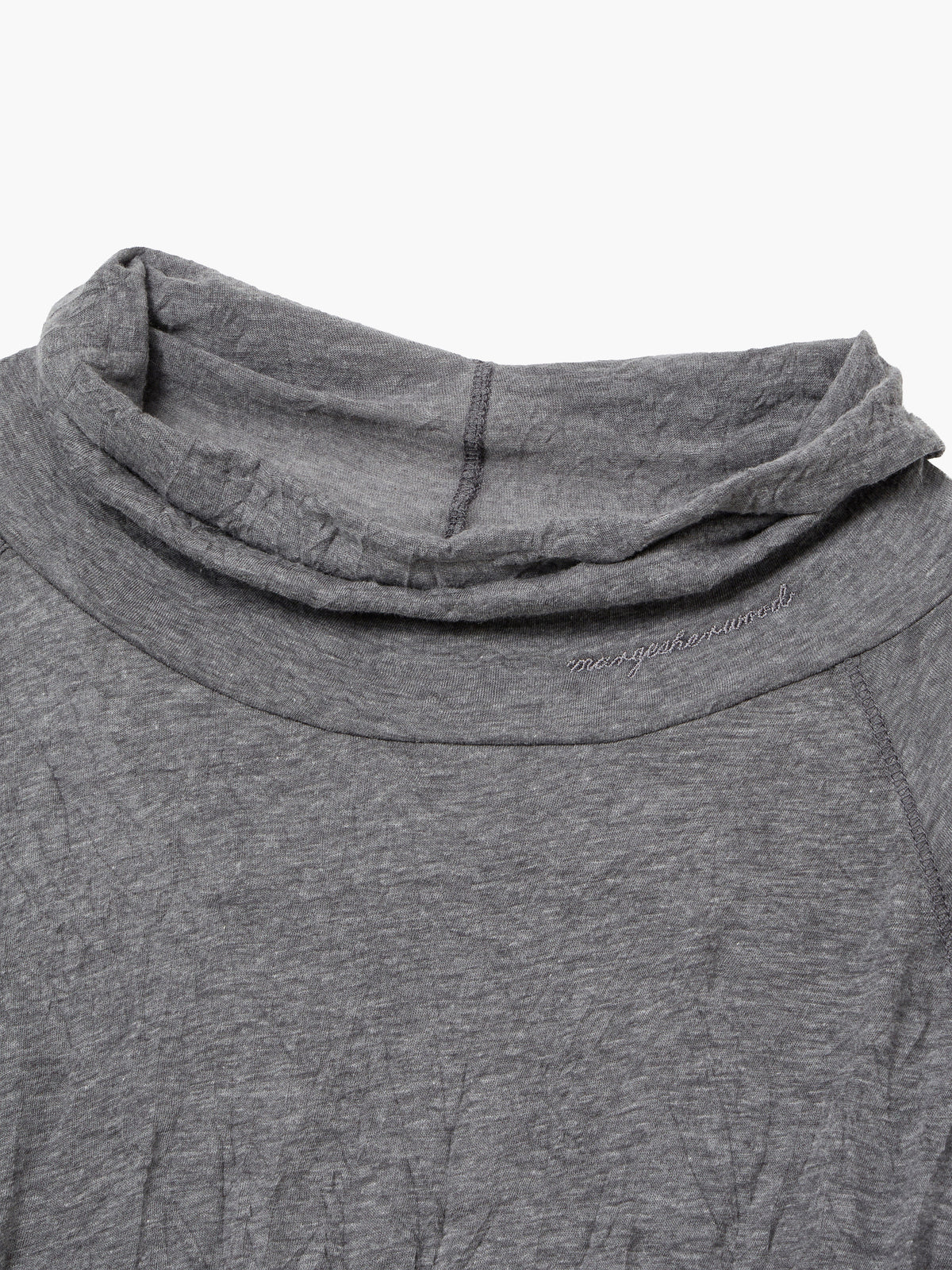 Margesherwood Crinkle Half Neck Long Sleeve grey