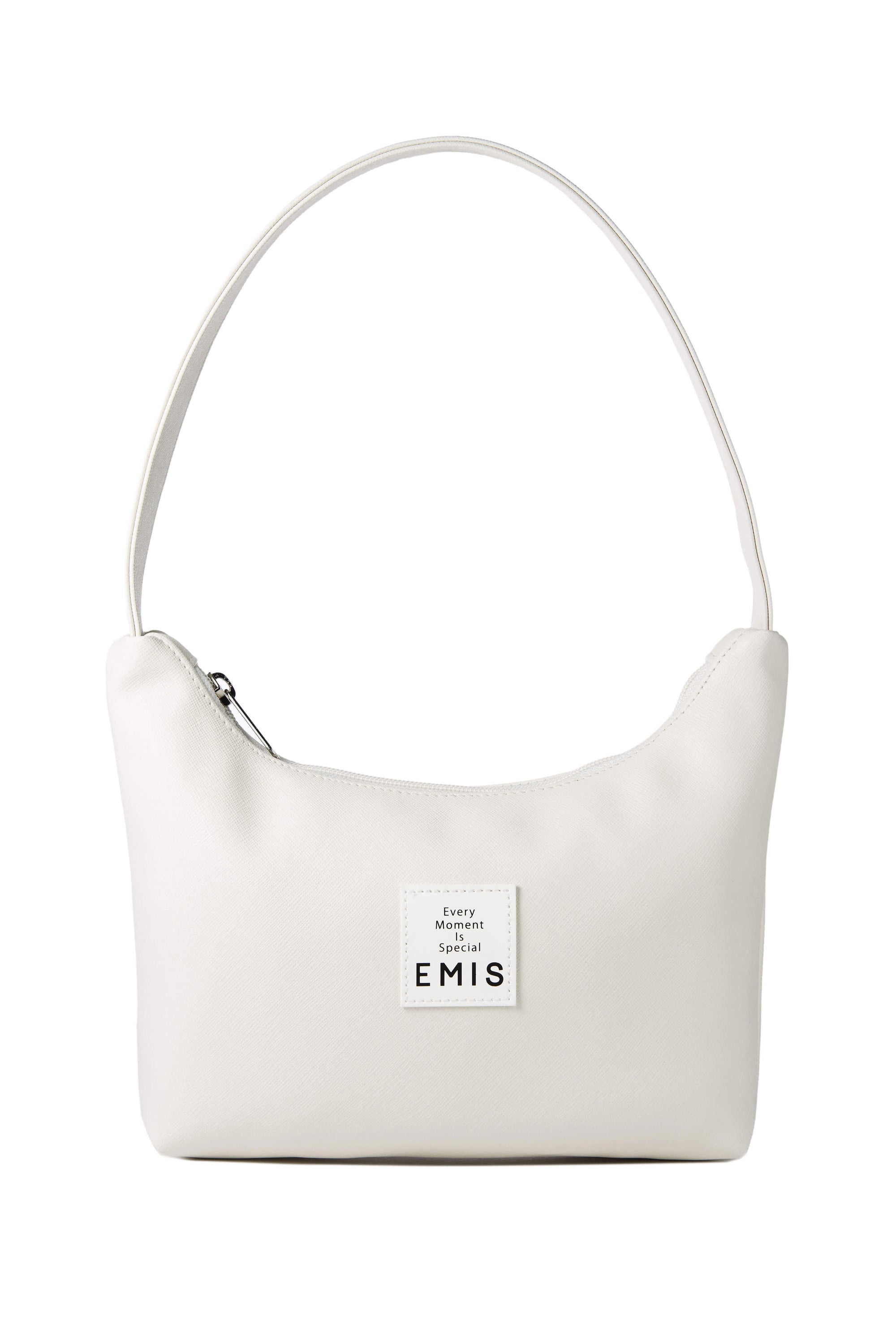 LEATHER HOBO BAG-WHITE