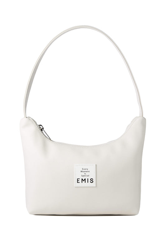LEATHER HOBO BAG-WHITE