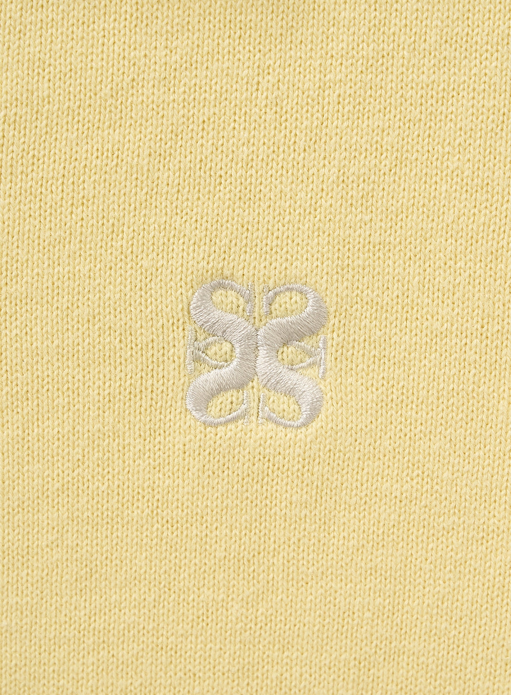 [satur] (W) Basic Cotton Collar Half Cardigan - Yellow