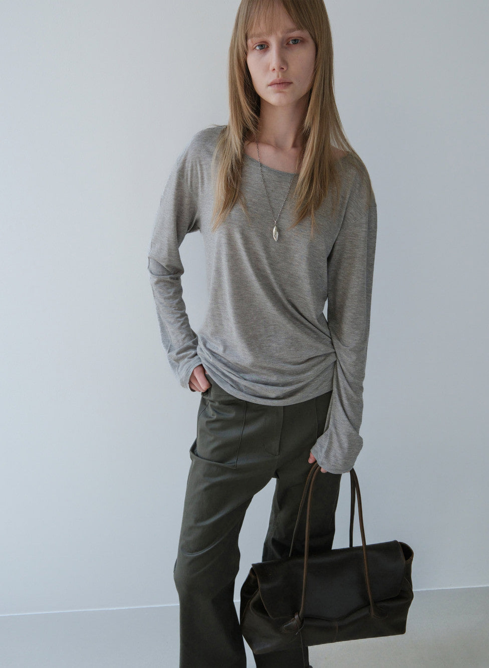 Low Classic Haricot Mini Flap Bag Brown