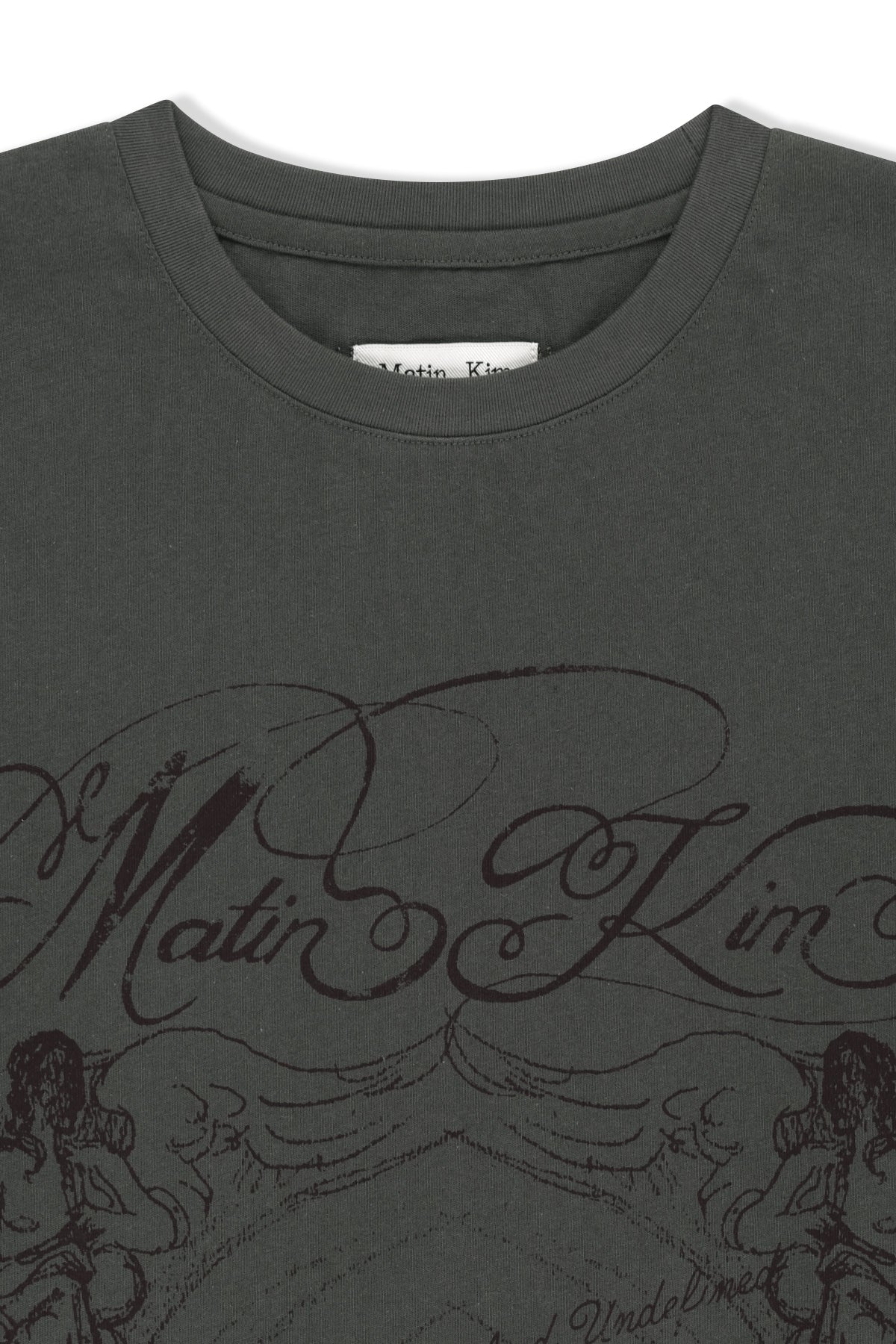 Matinkim Graffiti Artwork Layered Top IN Charcoal