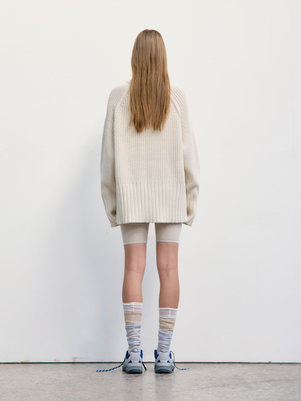 Low Classic Chunky Rib Knit Sweater Ivory