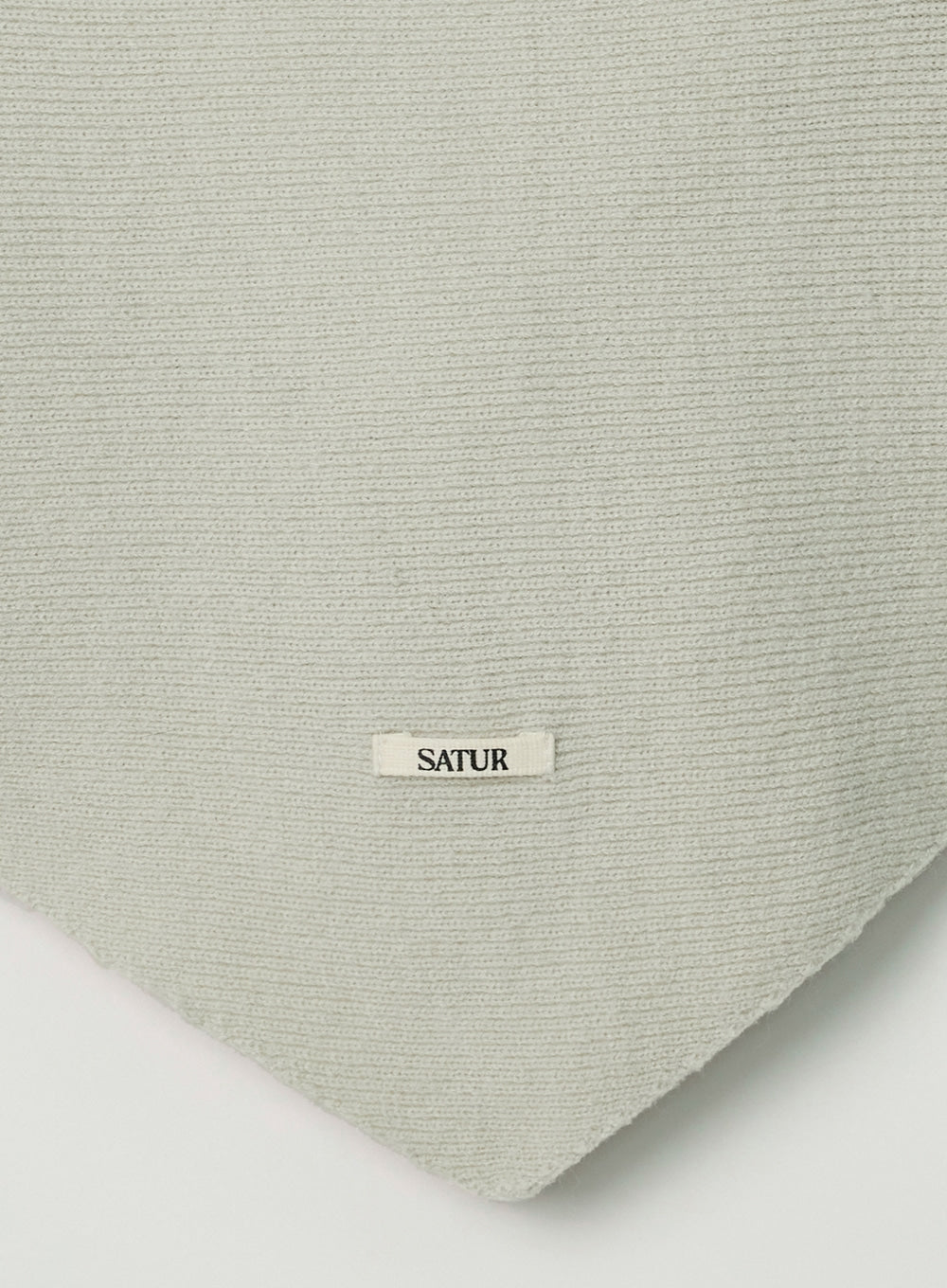 [satur] Knit Shawl Cape - Gray