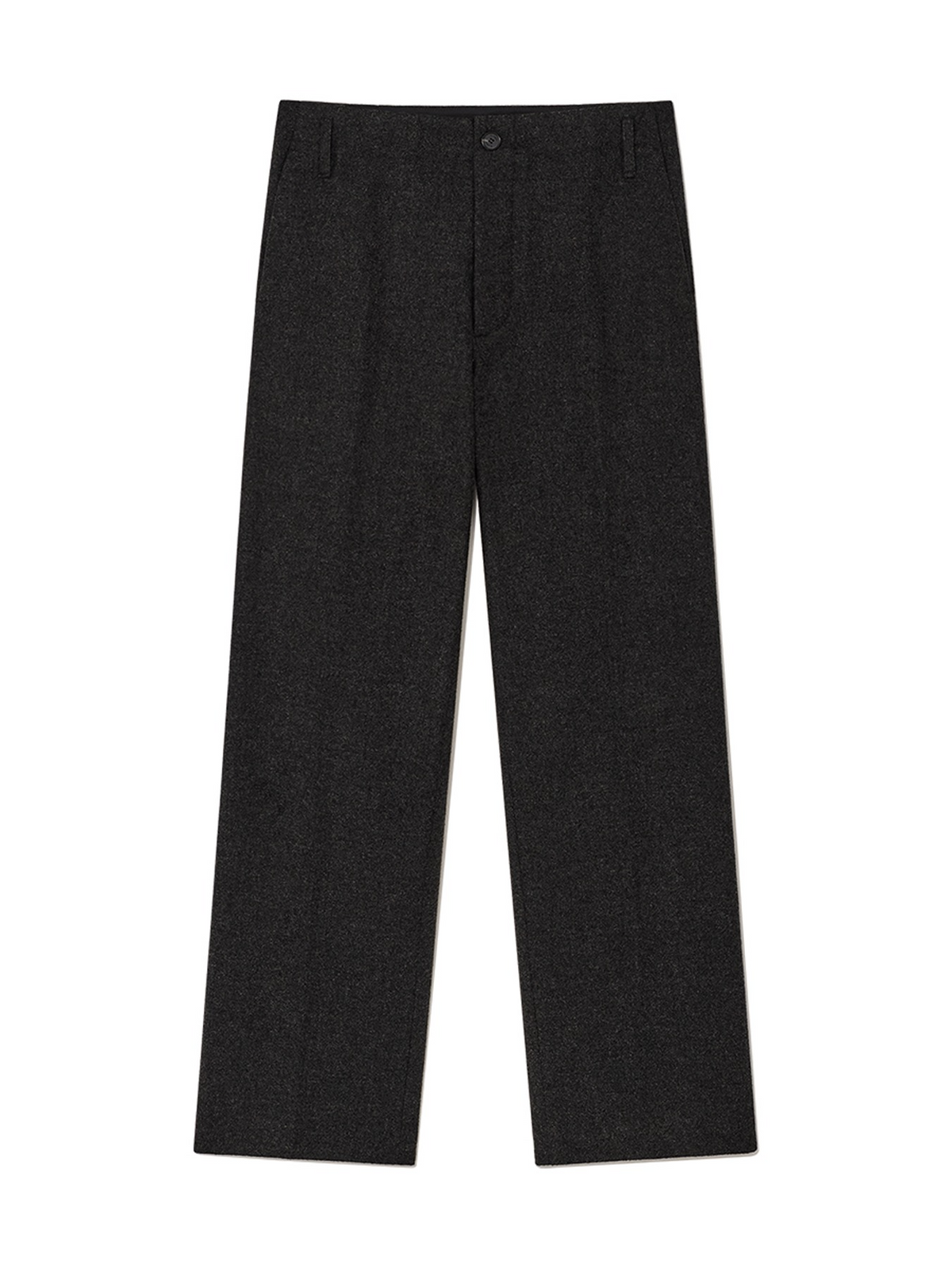 GLOWNY G Straight Wool Pants (Charcoal)