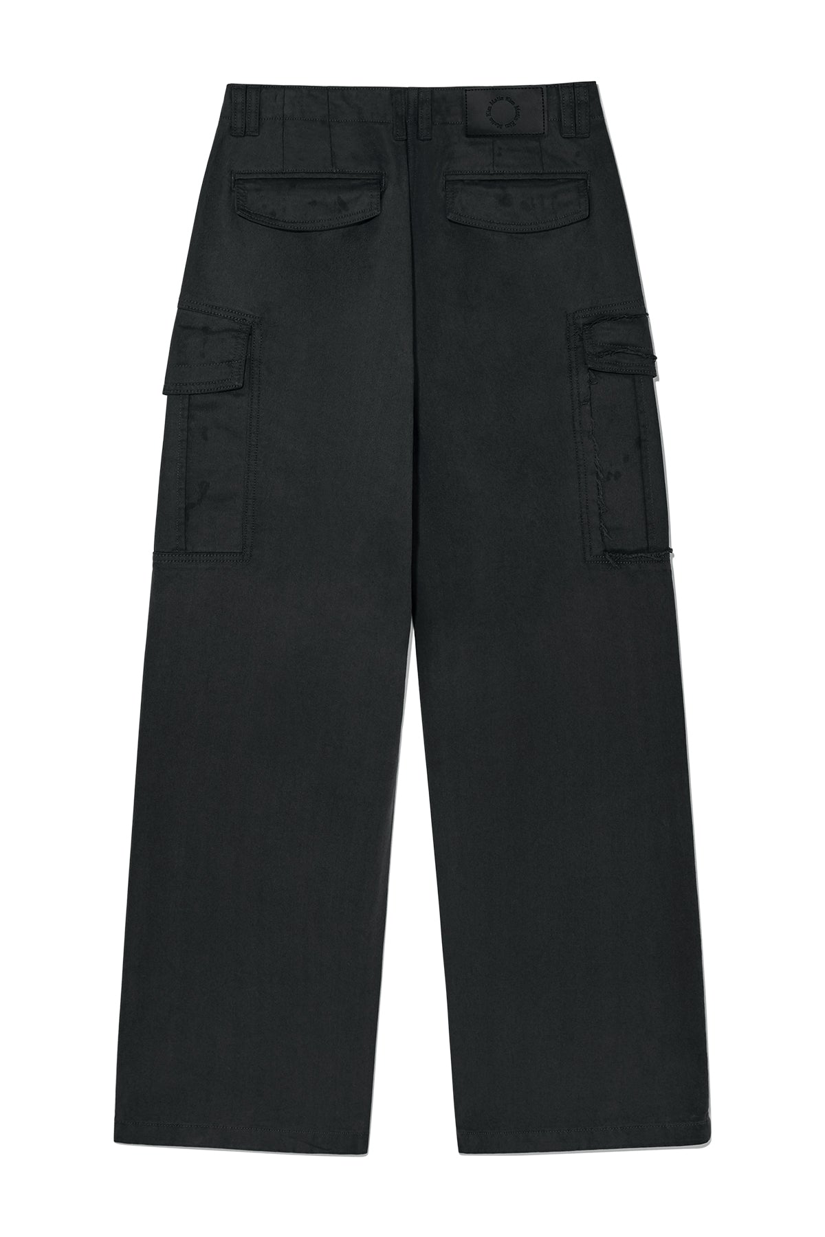 [matinkim] WASHED COTTON CARGO PANTS IN CHARCOAL