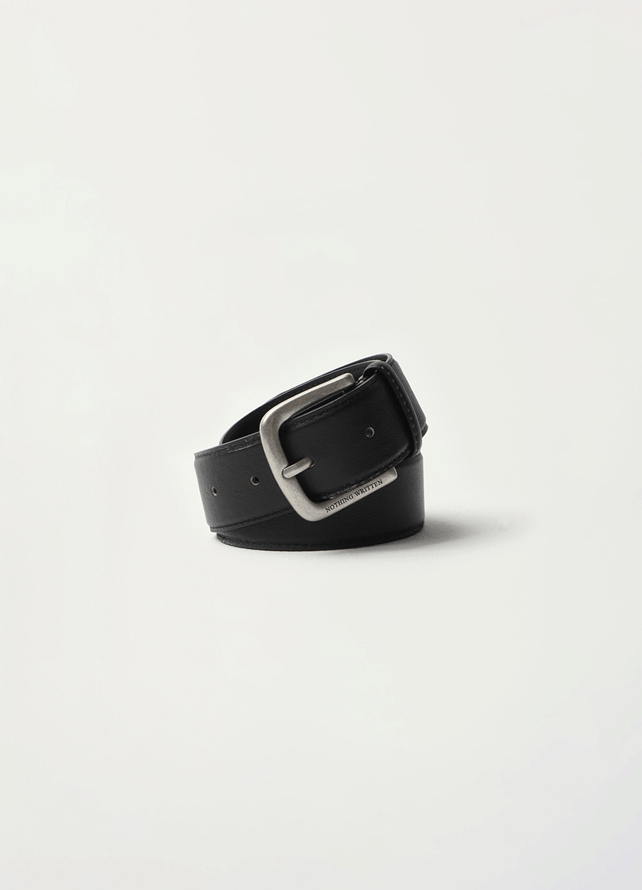 Nothing Written Vintage leather belt (Black)