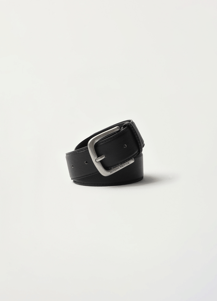 Nothing Written Vintage leather belt (Black)