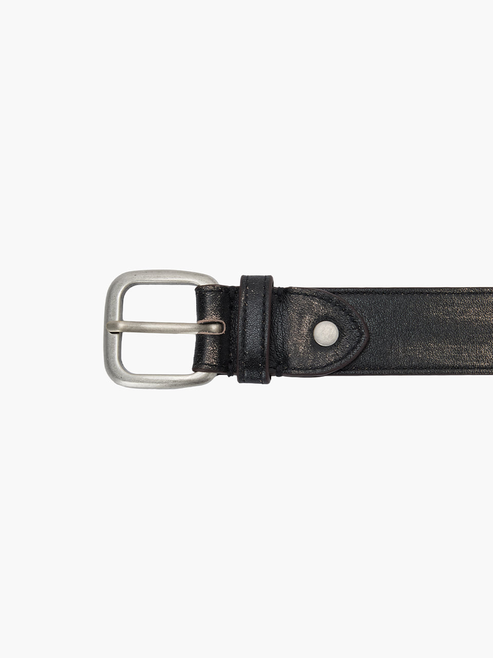Margesherwood Ring Two Tone Leather Belt coffee