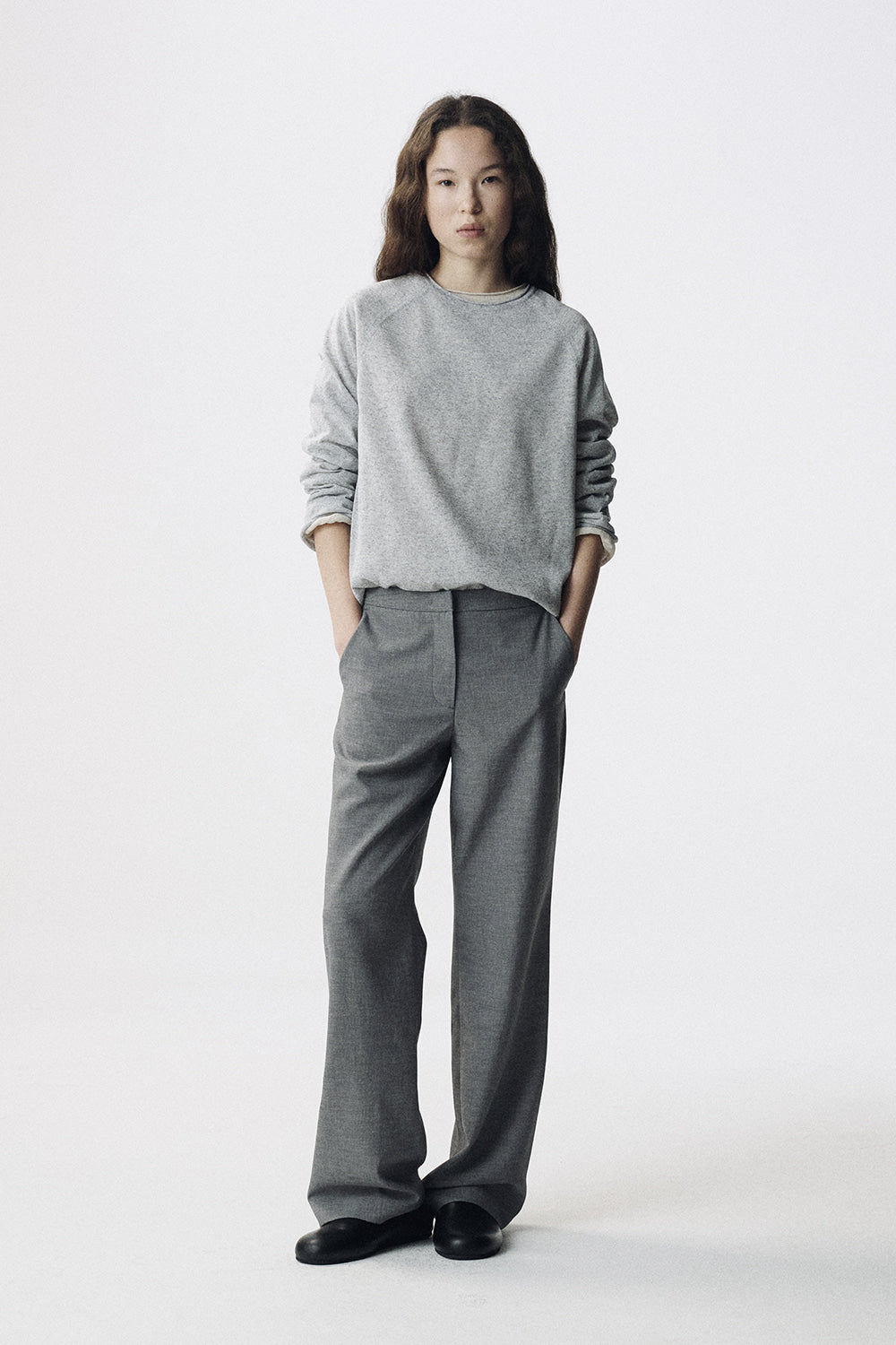 Nothing Written Miel linen pants (Mushroom gray)