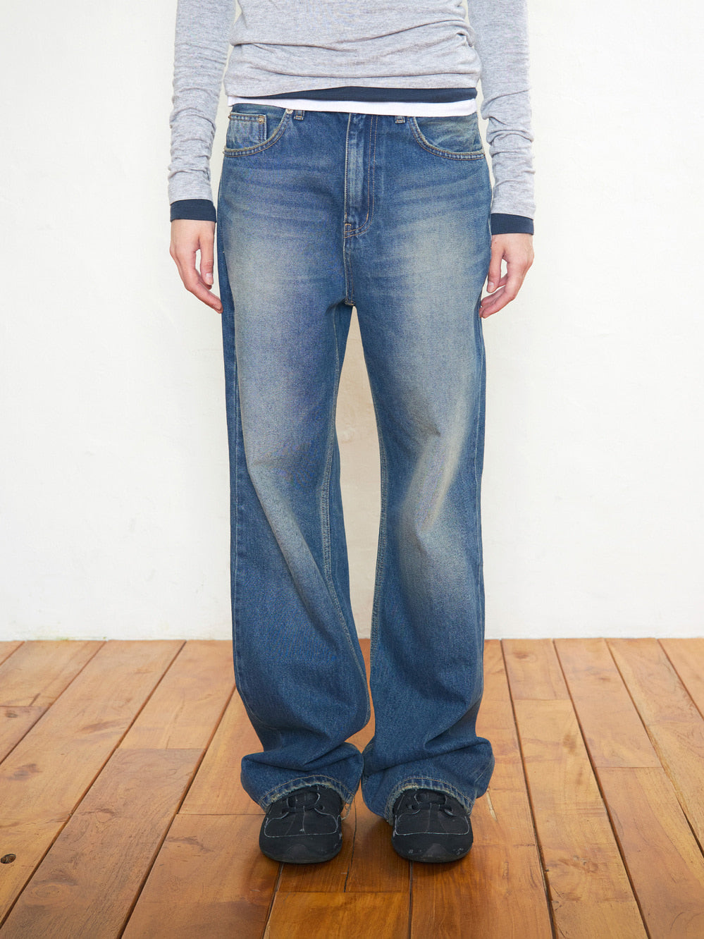 Low Classic Vintage Relaxed-Fit Jeans Mid Blue