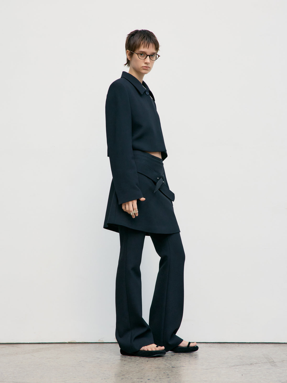 Low Classic Classic Boot-Cut Trouser Black