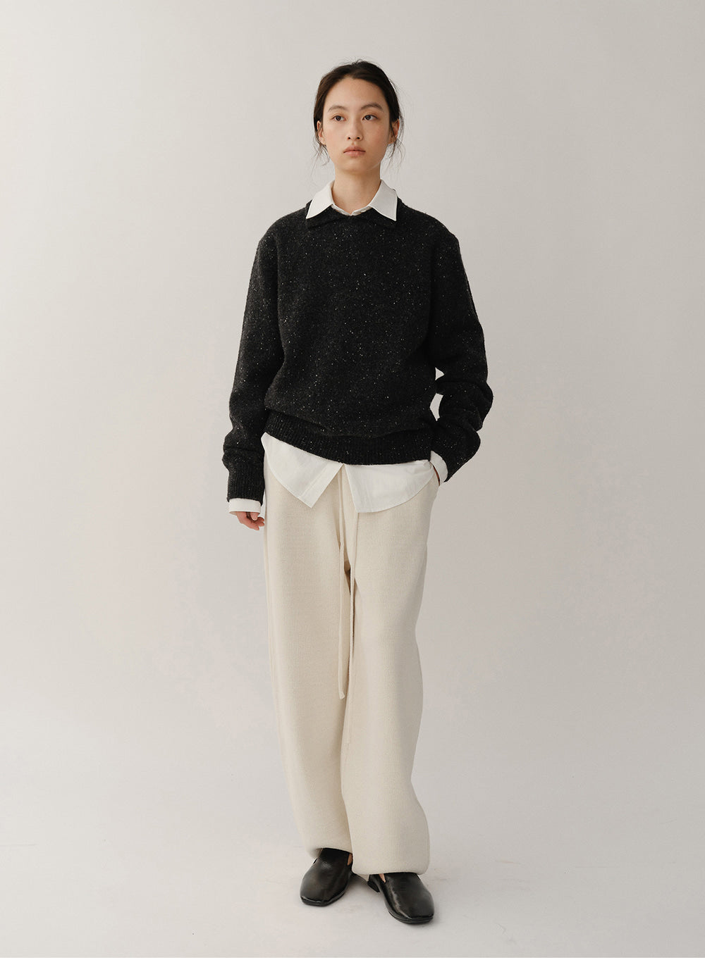 Kindersalmon Olivier Pullover Black-Melange