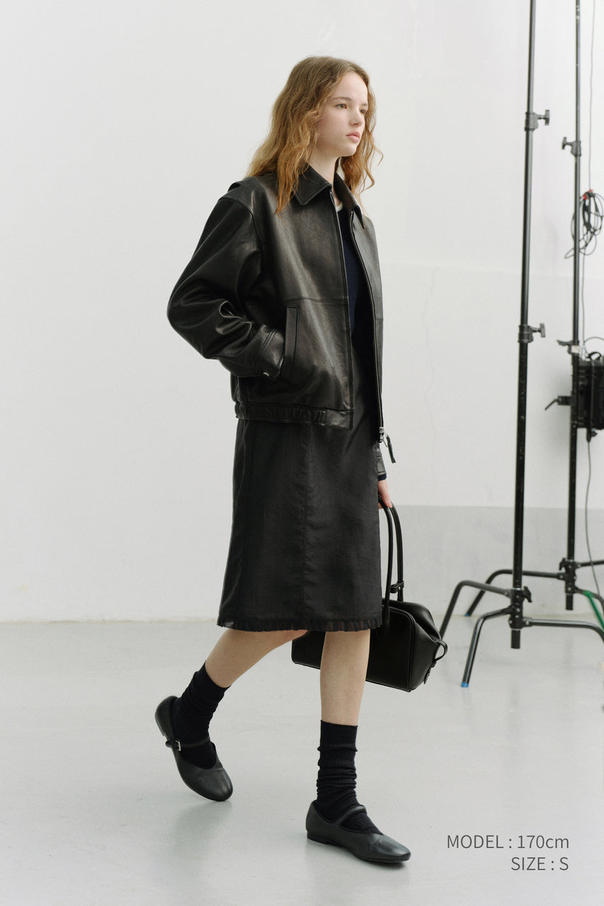Dunst H-Line Laced Midi Skirt Black