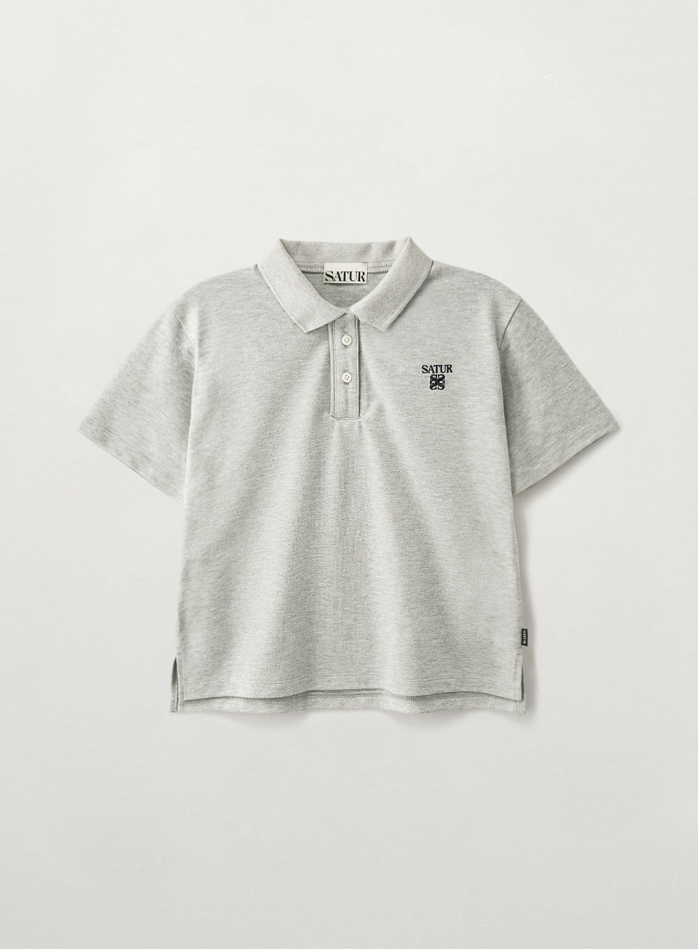 Satur (W) Loren Pique Polo T-Shirt - Melange Gray