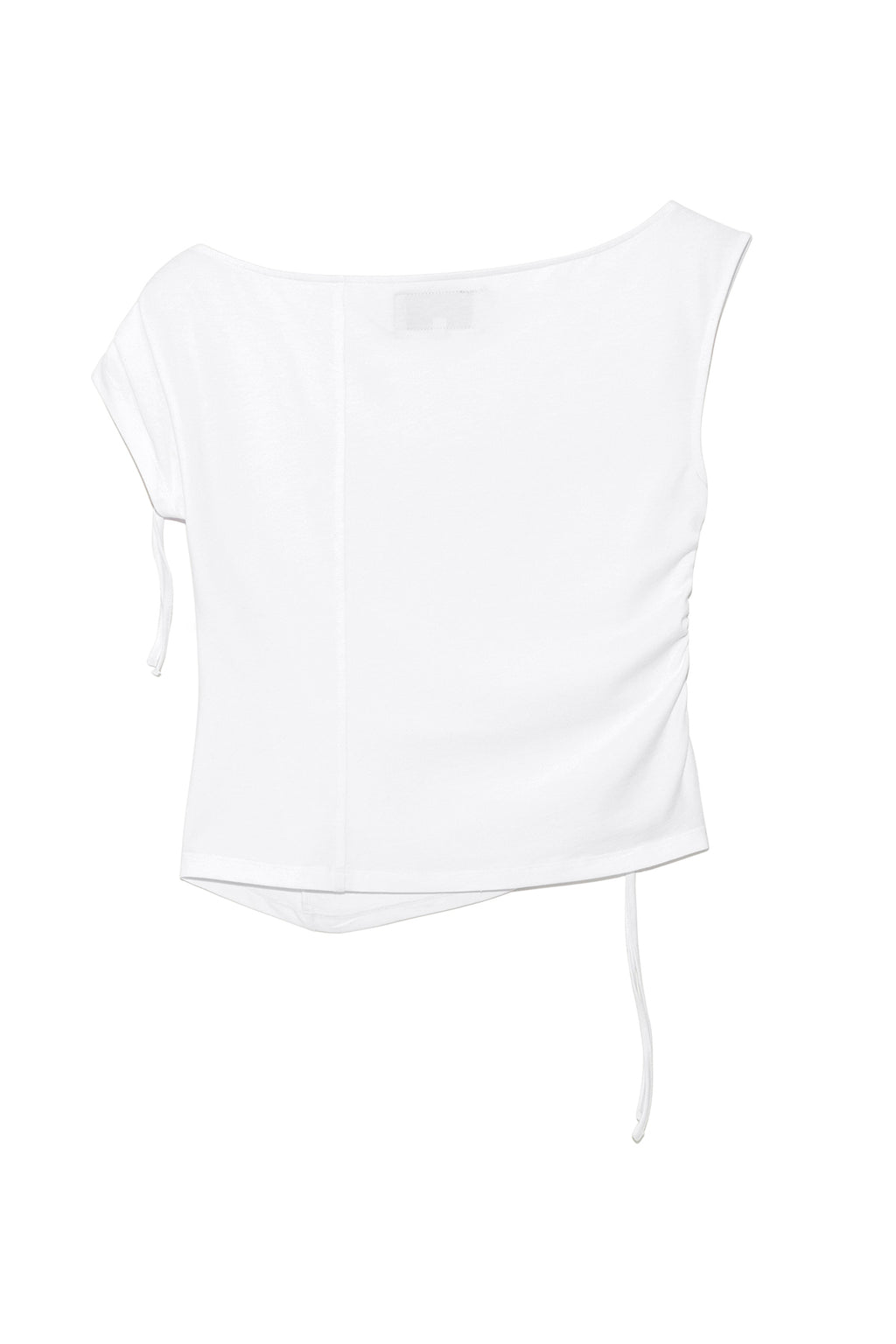 [matinkim] STRING OFF SHOULDER SLIM TOP IN WHITE