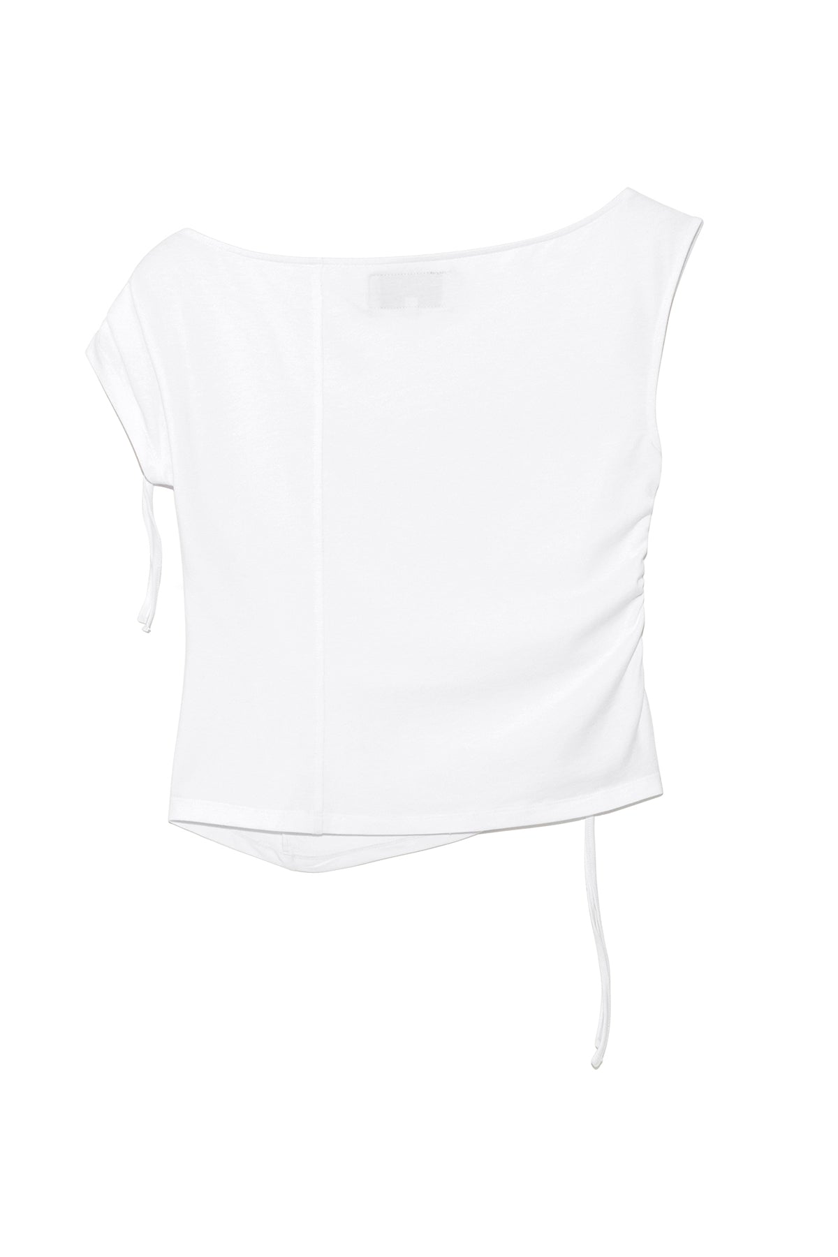 [matinkim] STRING OFF SHOULDER SLIM TOP IN WHITE