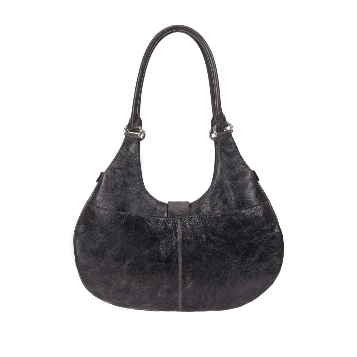 Vunque Halfmoon Vintage Hobo Bag M Khaki Grey