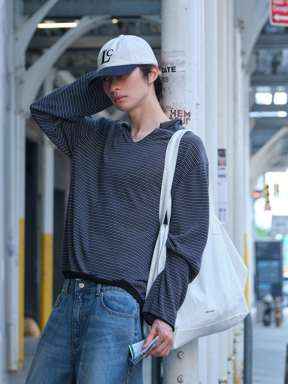 Low Classic Lc Logo Ball Cap White Navy