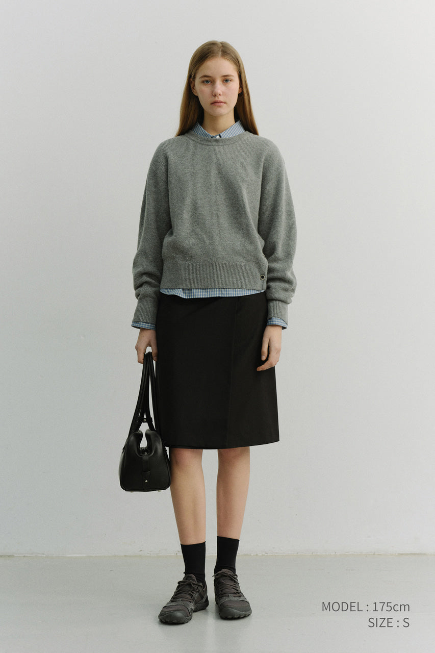 Dunst Pleats Midi Skirt Black