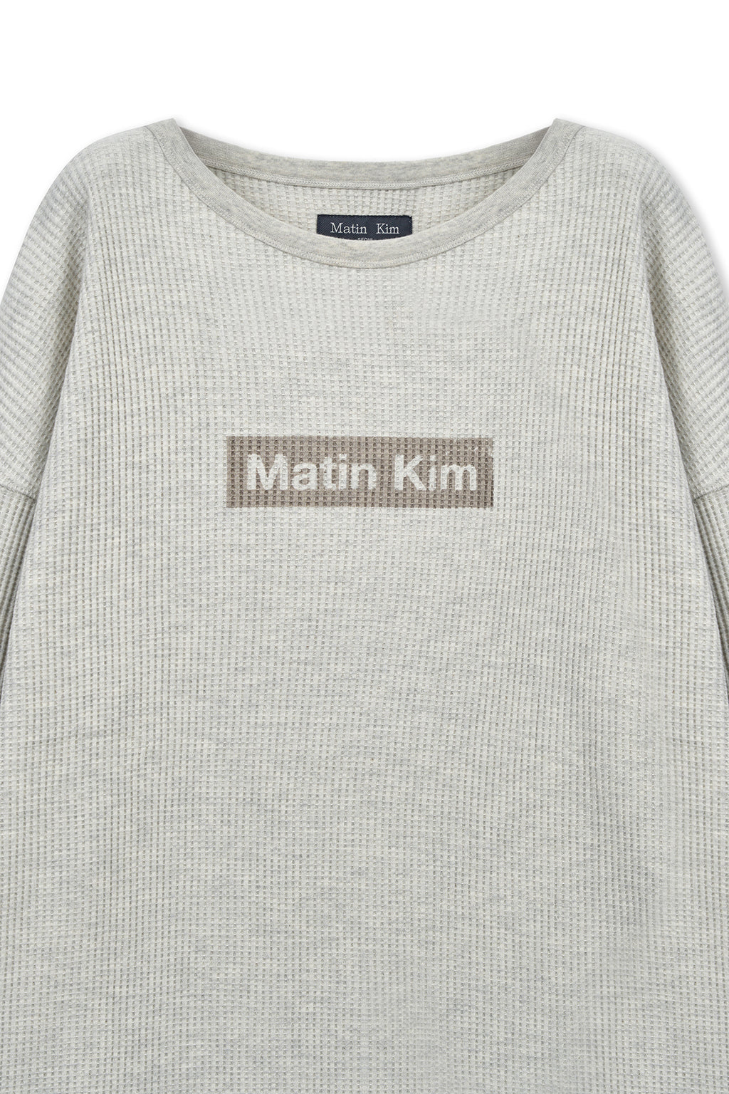 matinkim SLEEVE LOGO WAFFLE TOP FOR MEN IN IVORY - View 4