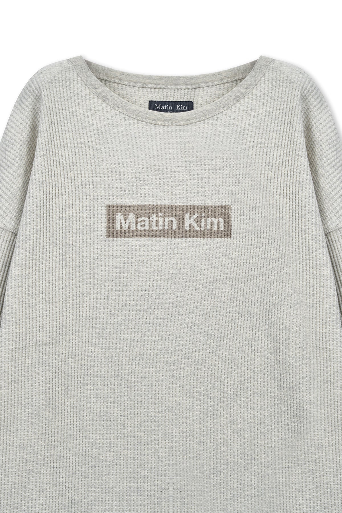 Matinkim Sleeve Logo Waffle Top For Men IN Ivory