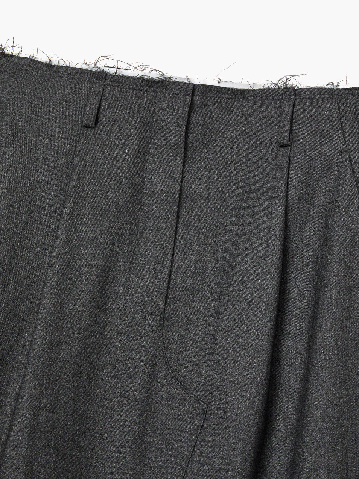 Margesherwood Cut-Off Maxi Skirt charcoal