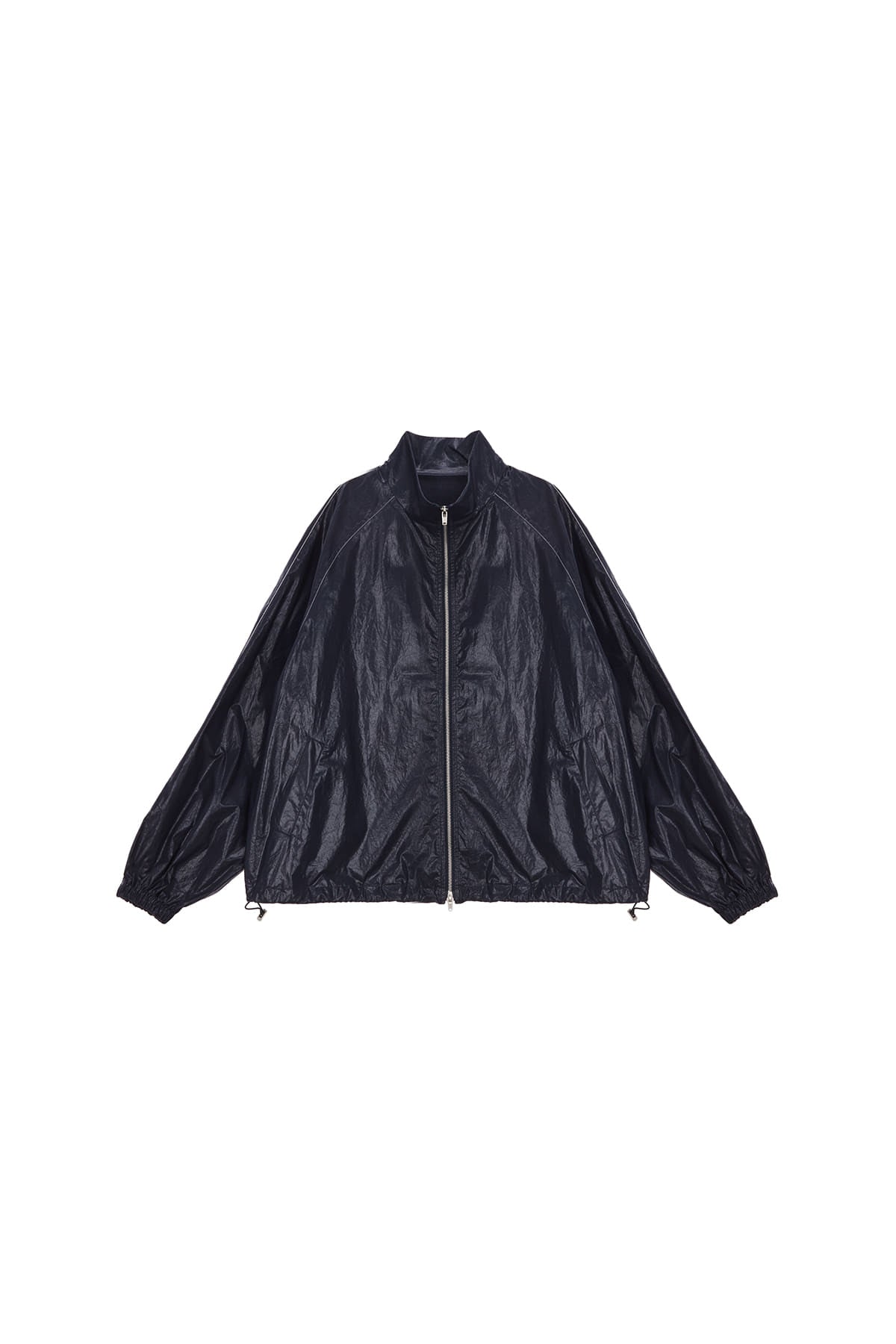 [matinkim] MATIN KIM LOGO COATING JUMPER IN NAVY