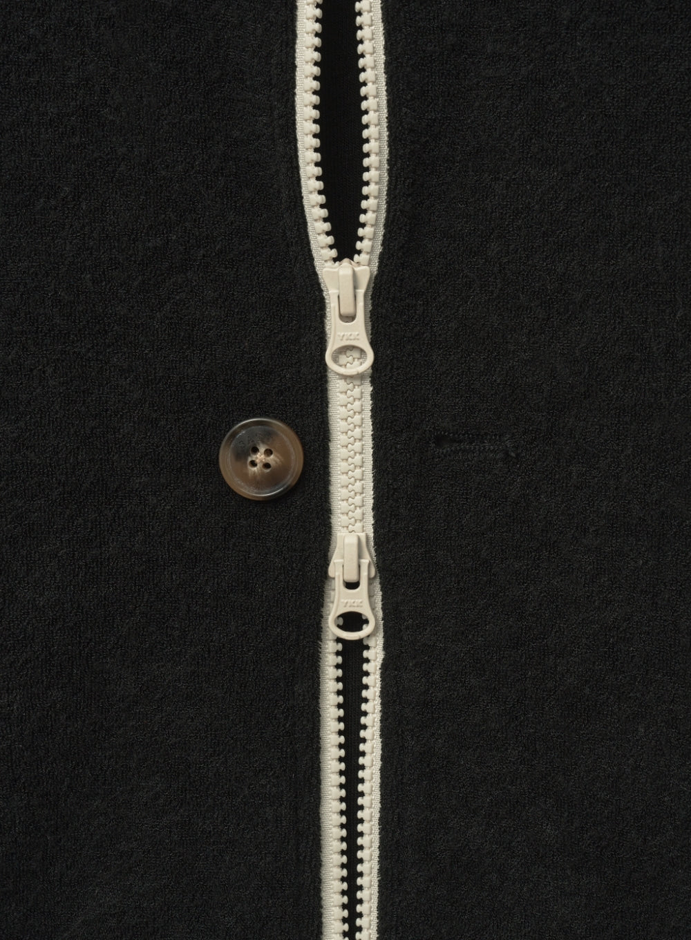 [satur] (W) Lawton Terry Track Zip-up Jacket - Black