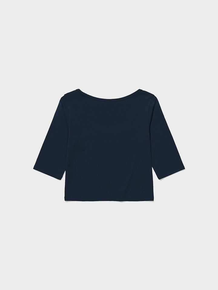 Low Classic Lc Back Scoop 3/4 Tee Navy