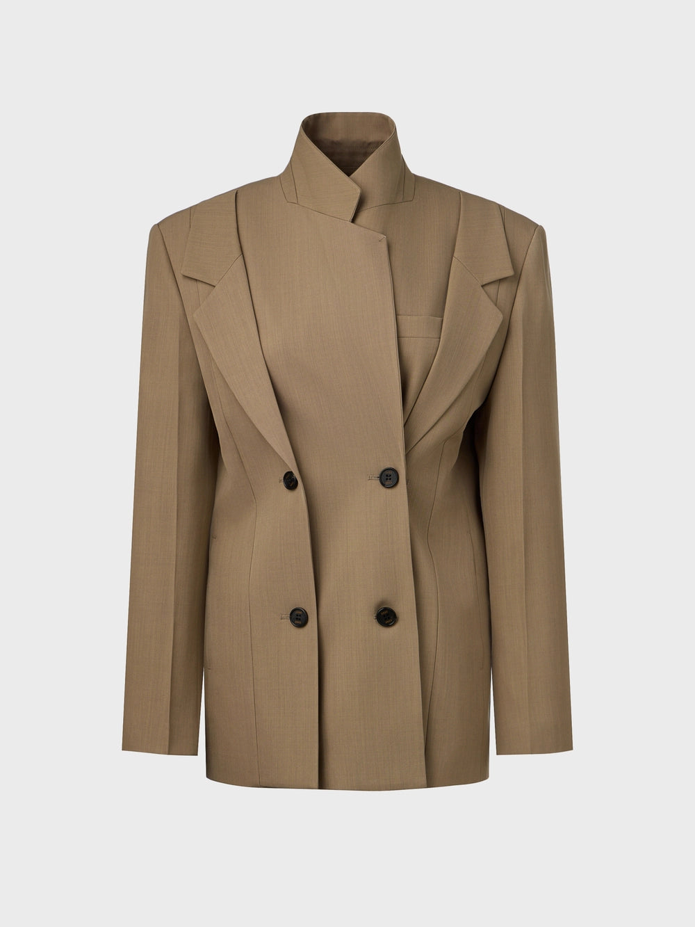 EENK Double Collar Jacket - Beige