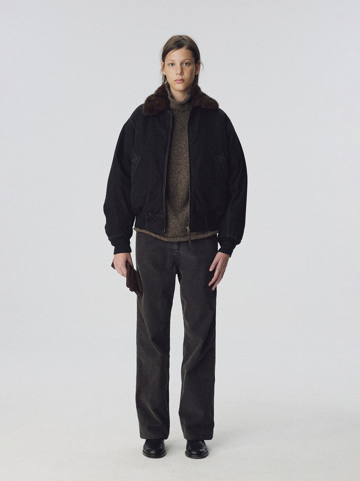 Nothing Written Maison pilot jacket (Black)
