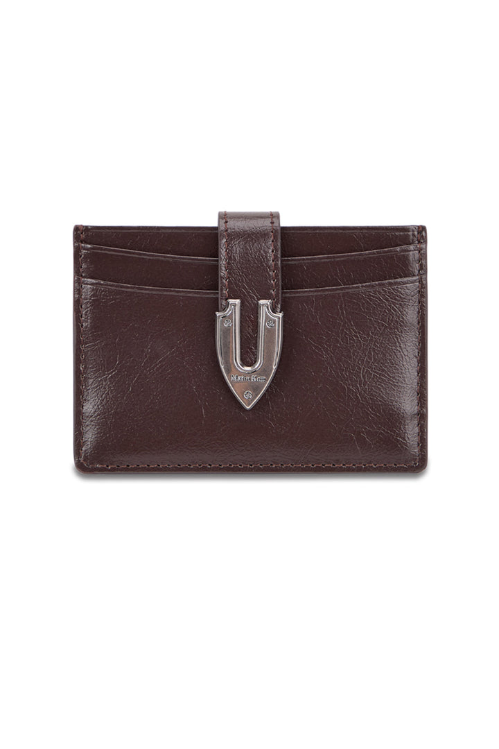 Matinkim Western Buckle Card Wallet IN Brown