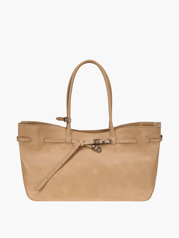 Margesherwood Grandma Used Bag Large french beige pull-up