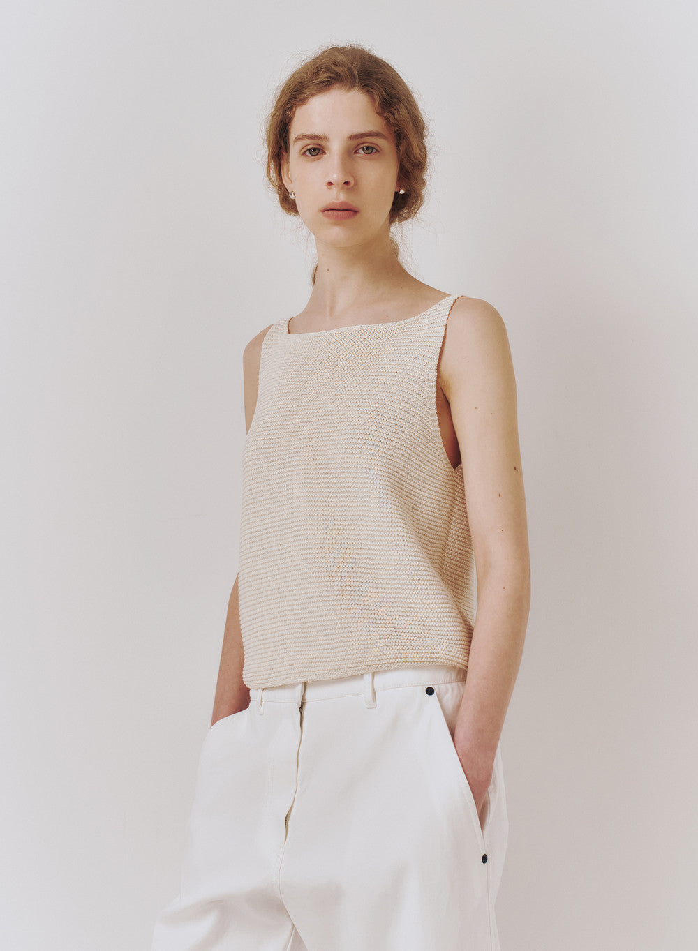 Kindersalmon Ami Sleeveless Ecru
