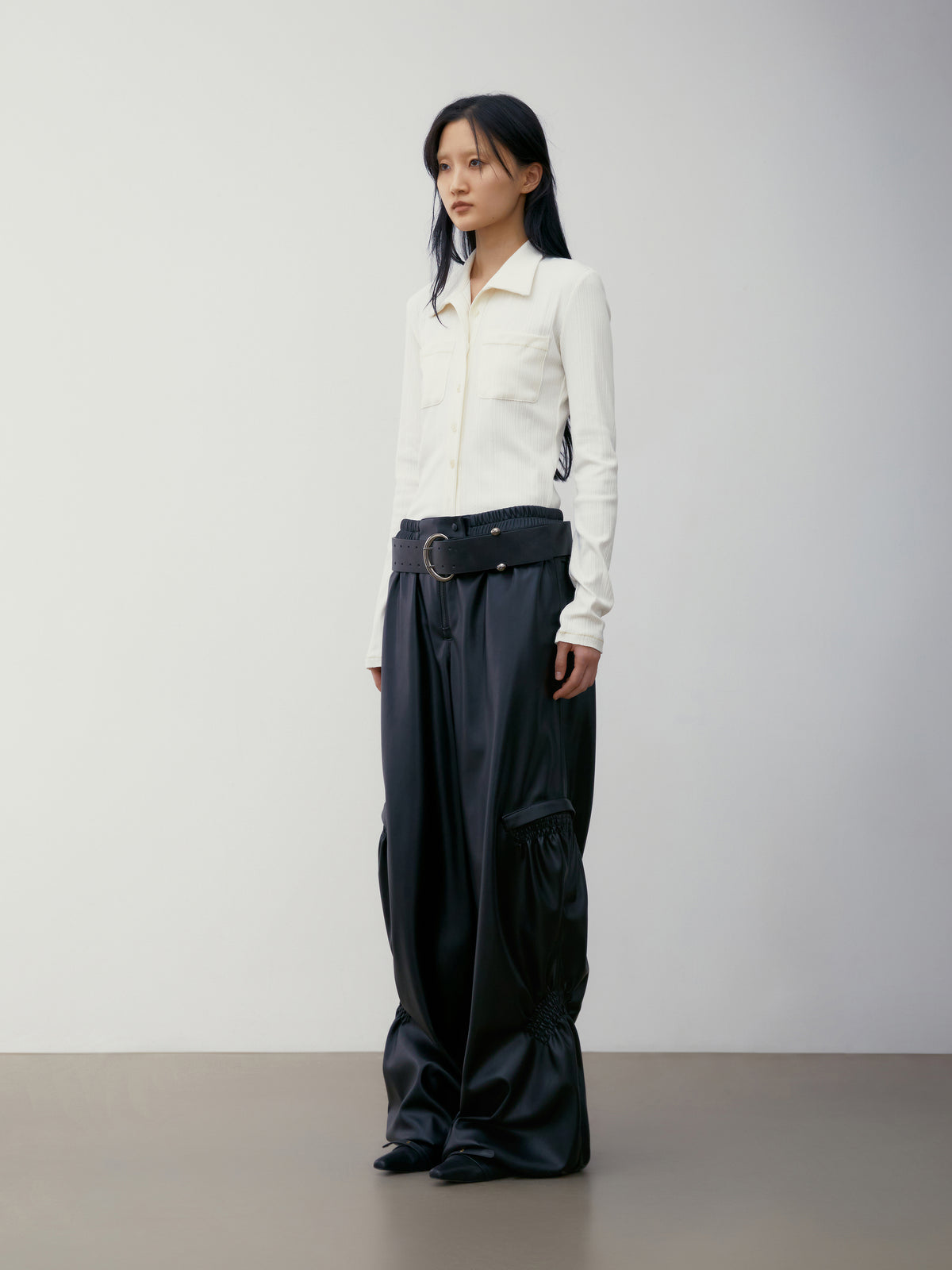 Low Classic New Jersey Pocket Shirt Cream