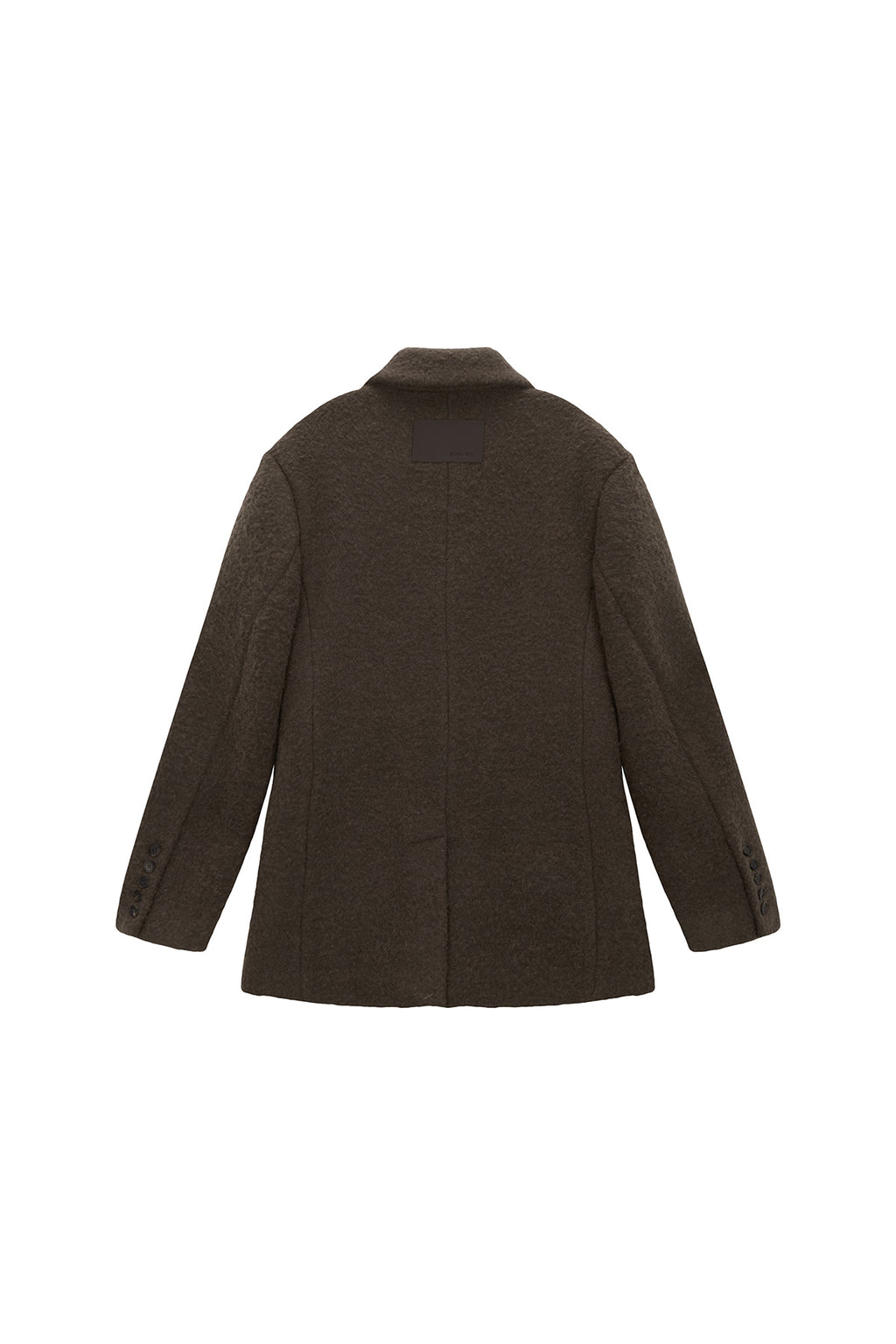 Matinkim Two Button Pocket Wool Jacket IN Khaki Brown
