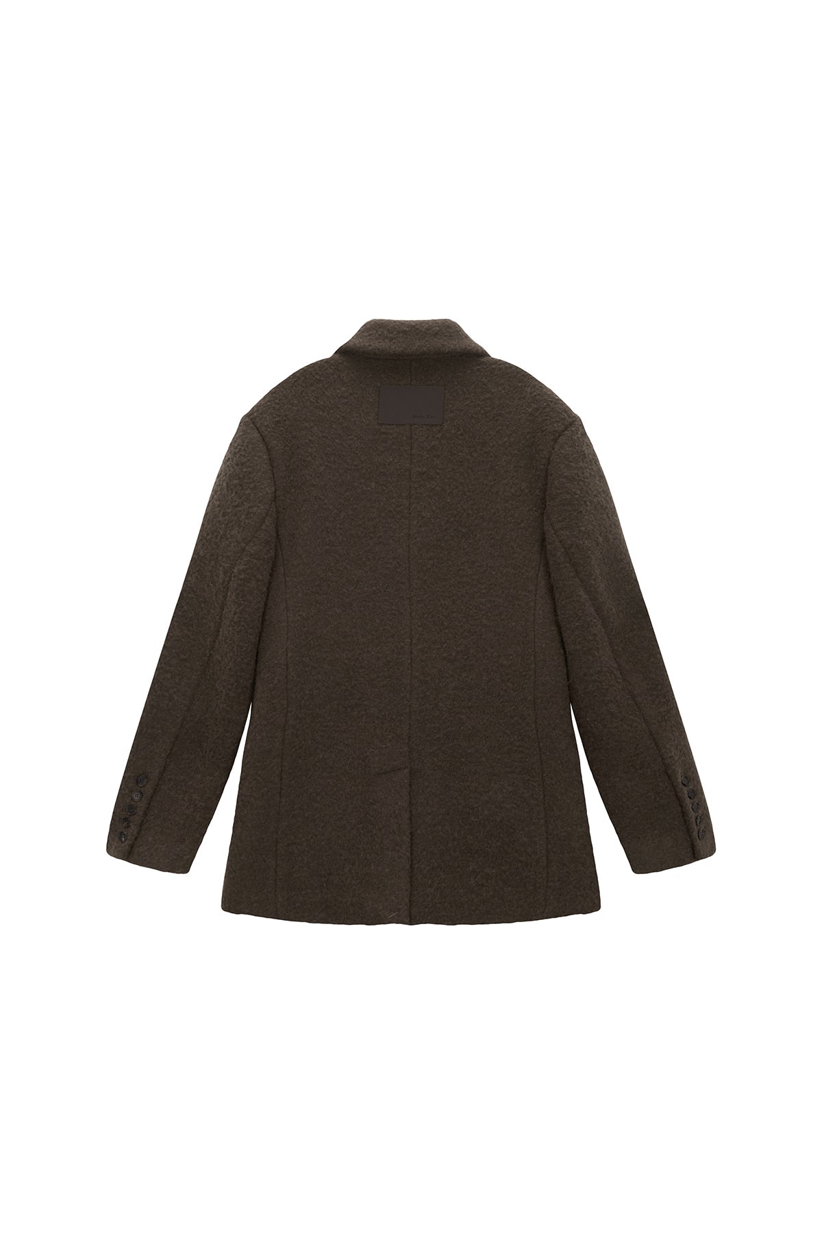 Matinkim Two Button Pocket Wool Jacket IN Khaki Brown