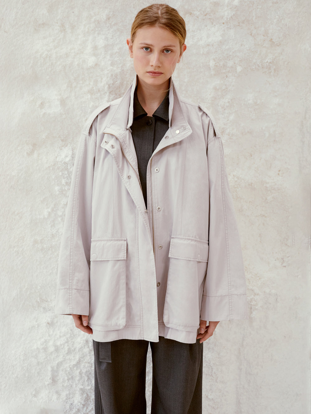 Low Classic Two Pocket Field Jacket Pink