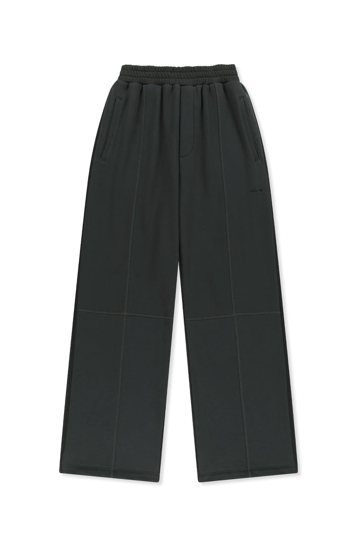 Matinkim Colorblock Cut Seam Sweatpants IN Black