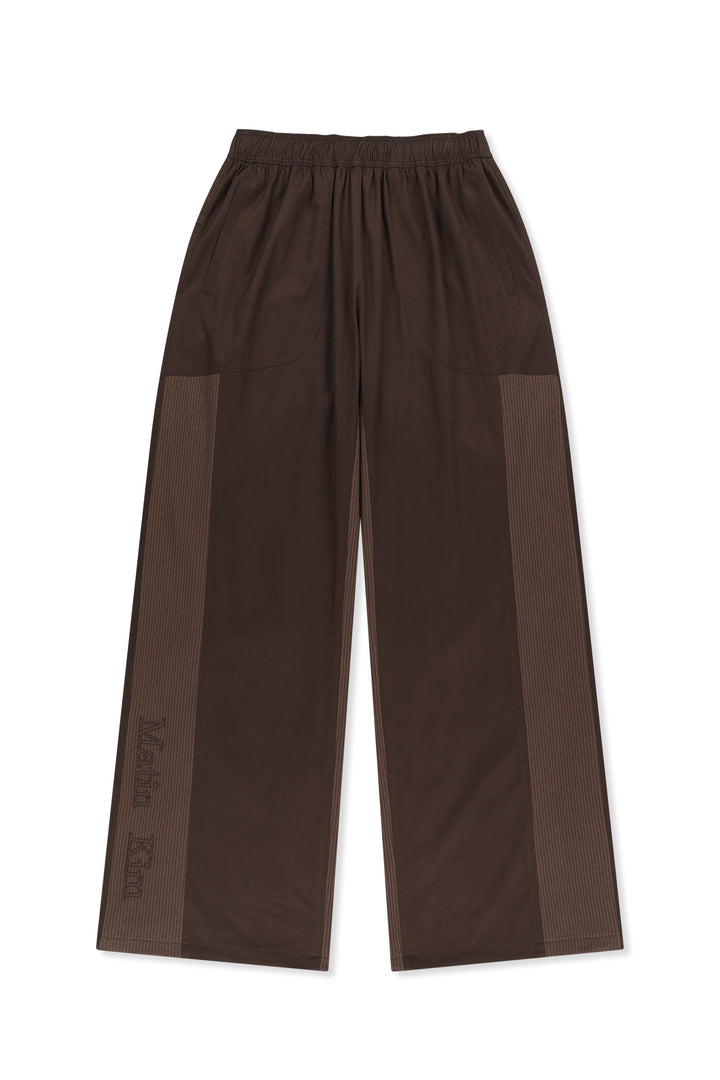 Matinkim Waffle Color Block Track Pants IN Brown