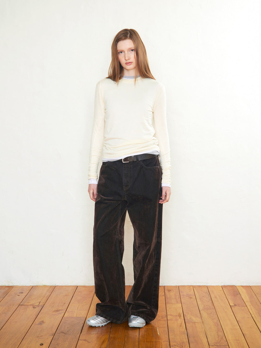 Low Classic Lc Wool Jersey T-Shirt Ivory