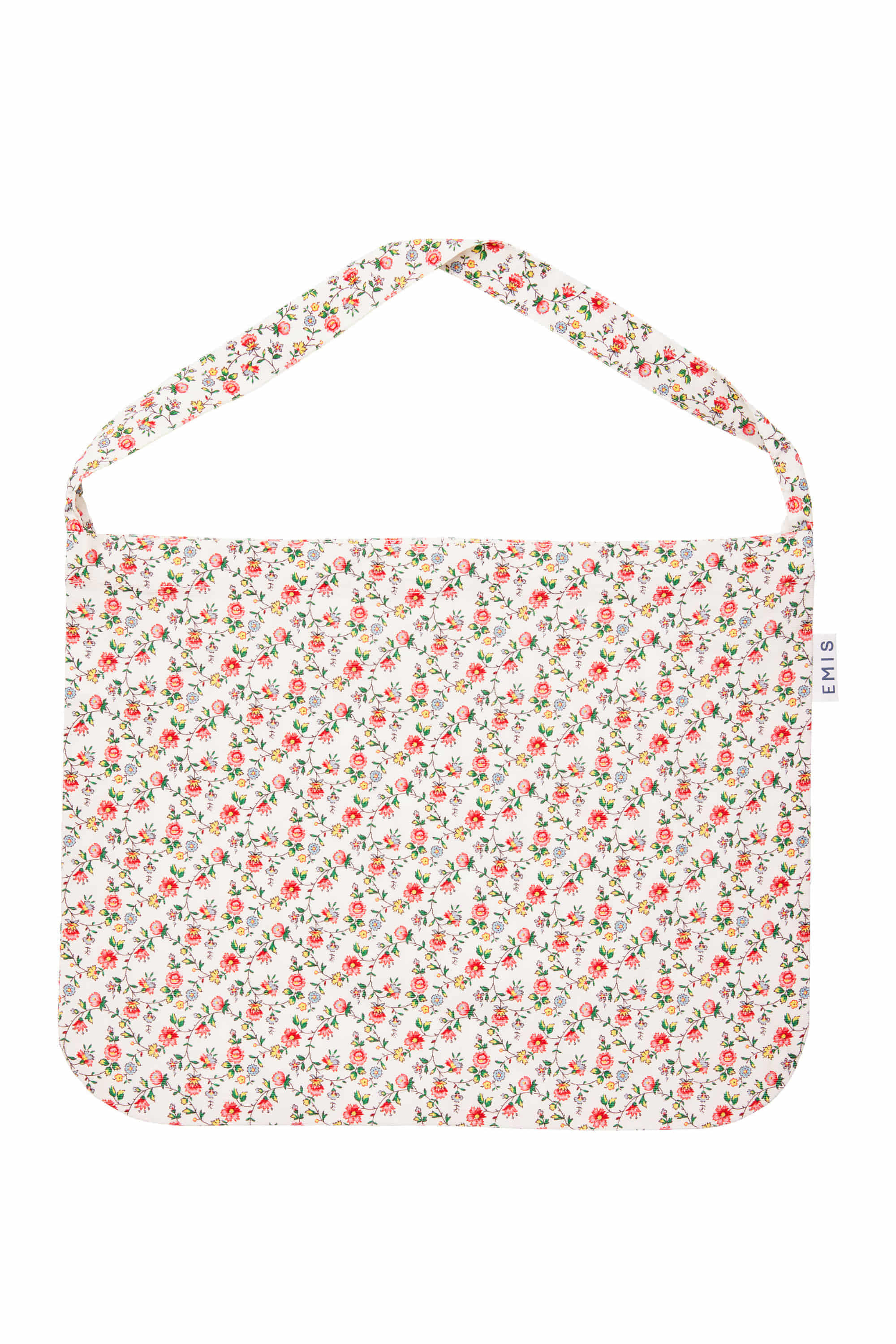 ALLOVER FLOWER PATTERN ECO BAG-WHITE