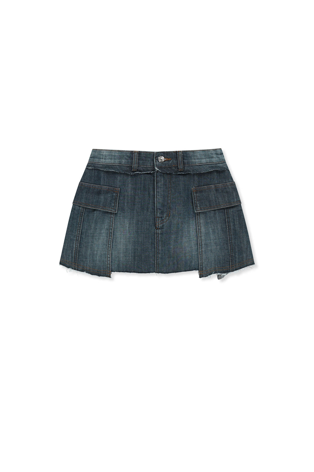 Matinkim Cargo Mini Denim Skort IN Blue