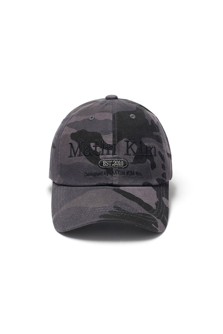 Matinkim Camouflage Logo Ball Cap IN Charcoal