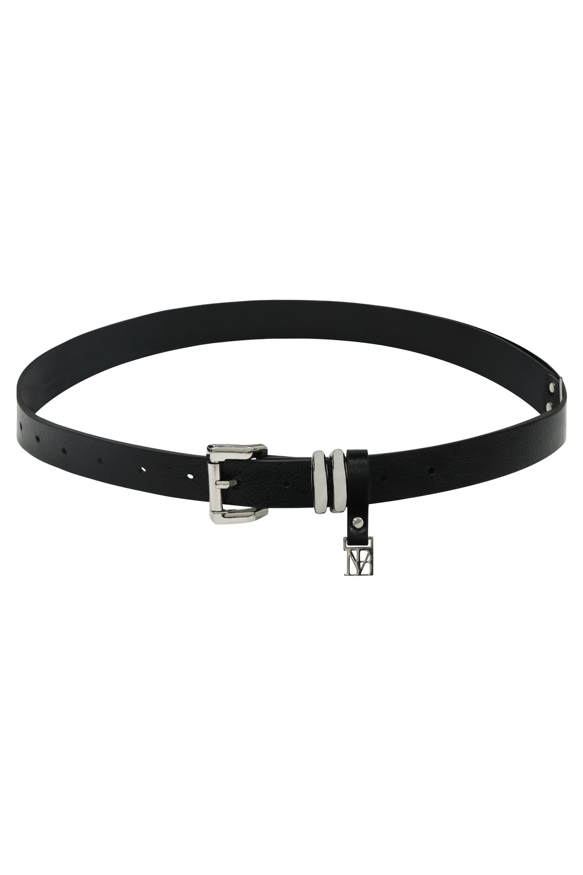 Treemingbird Minimal Cowhide Leather Belt Black