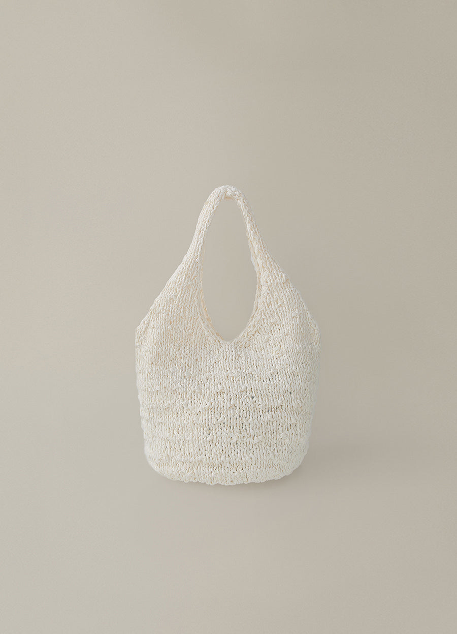 Nothing Written Handmade knitted bag (Ivory)